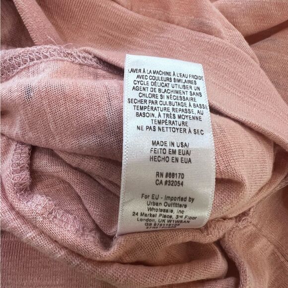 We The Free Salmon Pink Draped Layered Oversized Sweatshirt Top M Boho Artsy - Picture 8 of 11